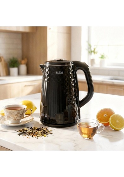 Evona Kettle Noctera Premium 1500 W Parlak Siyah Su Isıtıcısı