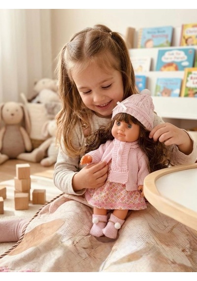 Lucia Girl Konuşan 35 Cm - Etkileşimli Kolları Bacakları Ve Kafası Et Kutulu Atkılı Oyuncak Bebek 37756968