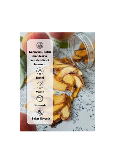 %100 Natural Air-dried Şeftali Kurusu, Katkısız Koruyucusuz Sağlıkli Atıştırmalık 100g