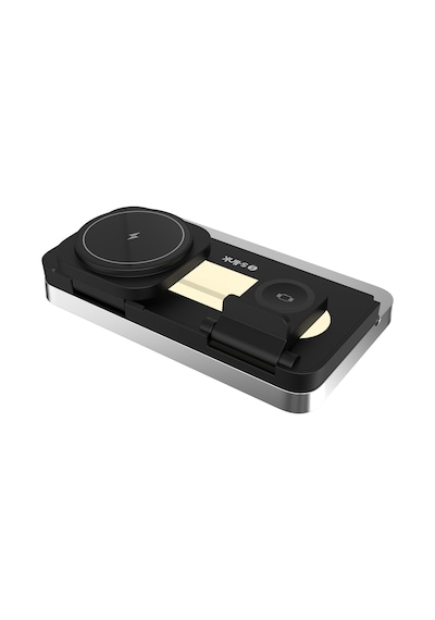 S-link Sw-cwf120 Siyah Telefon Kulaklık Akıllı Saat 15w 3 İn 1 Magsafe Kablosuz Şarj Cihazı