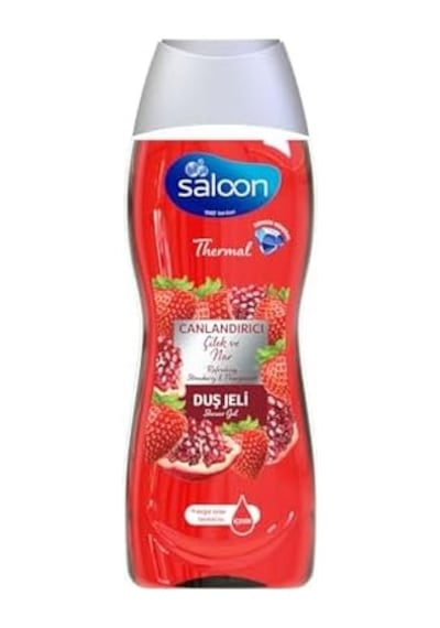 Saloon Thermal Duş Jeli Canlandirici Çilek & Nar 450ml Açık Bej