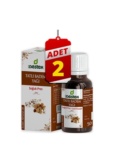 Destek Tatlı Badem Yağı 2 x 50 ML