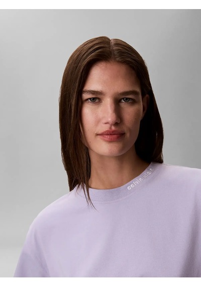Calvin Klein Ss Coolıng Jersey Re, Vbk Mavi Kadın T-shirt