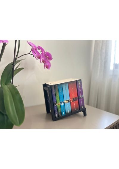 Dekoratif Metal Kitap Tutucu Salon, Ofis, Çalışma Masası İçin Şık