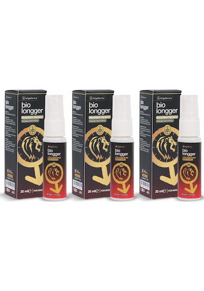 Bio Longger Masaj Bakım Yağı Spreyi 20 Ml 3 Adet