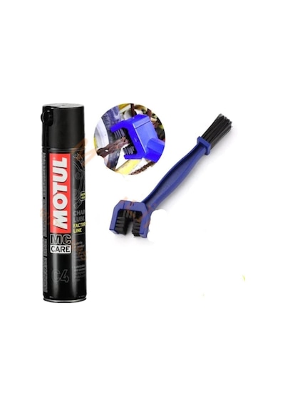 Motul C4 Motorsiklet Zincir Yağı 400 ML + Zincir Fırçası