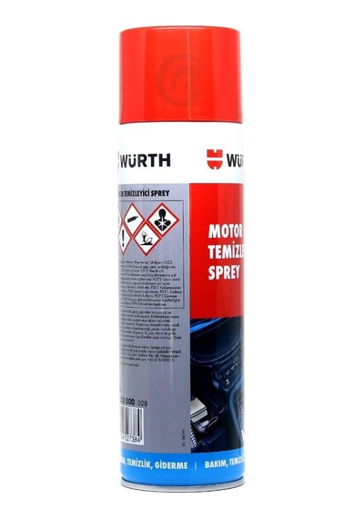 Würth 3x Motor Temizleyici Sprey 500 Ml Su Gerekmez Çok Renkli