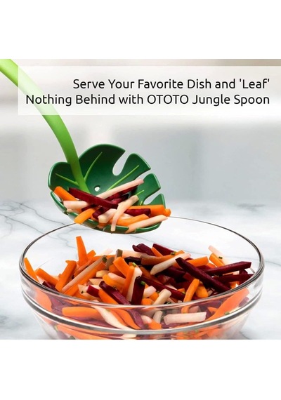 Yaprak Kepçe,jungle Servis Kaşığı, Jungle Spoon Mutfak Kaşığı, Yaprak Servis Kaşığı