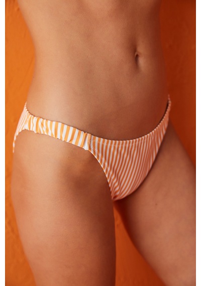 Penti Turuncu Beyaz Çizgili Meggy Side Bikini Altı