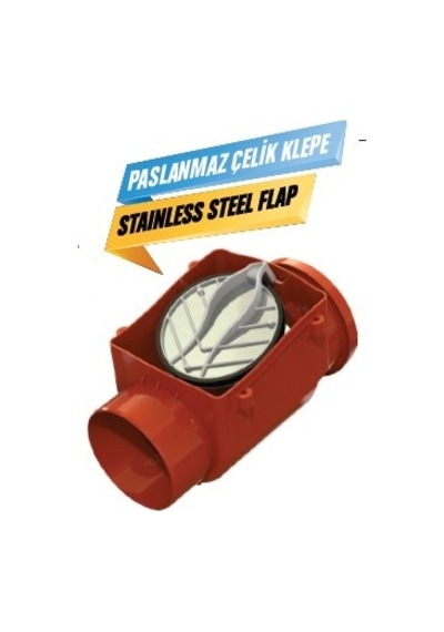 150/160 mm Kilitli Paslanmaz Klapeli Çekvalf