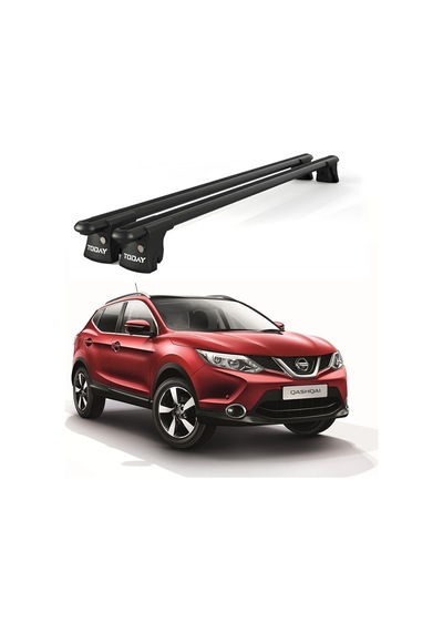 Trio-ı Missan Qashqai +2 2008-2013 Uyumlu Siyah Kilitli Ara Atkı 135cm Port Bagaj Tavan Barı