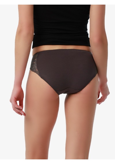 Kadın Modal Elastan Slip 1448 - Antrasit Antrasit