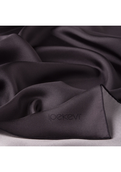 İpekevi Düz Twill Ipek Eşarp Füme