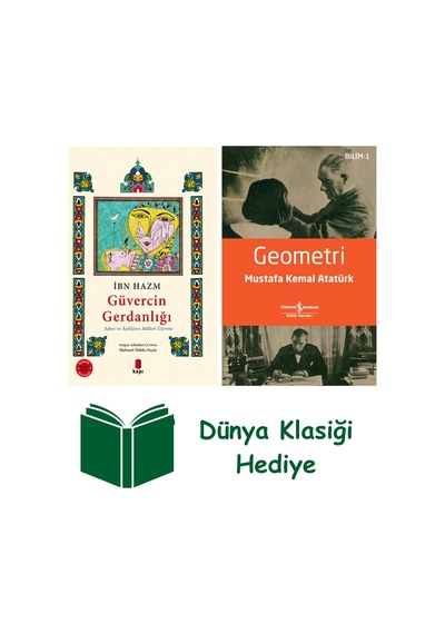 Güvercin Gerdanlığı + Geometri + Dünya Klasiği Hediye