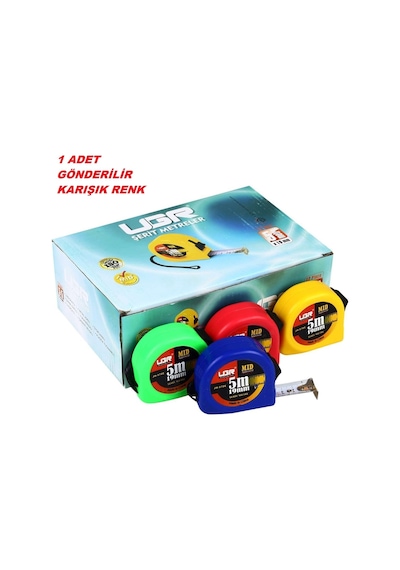 Şeriit Metre 5x25mm Kaliteli Sağlam Renkli Metreler 1 Adet Gönderilir 5 M Diğer