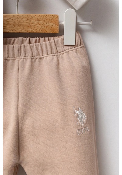 U.S. Polo Assn. Kız Bebek 2li Takım - Beyaz Beyaz