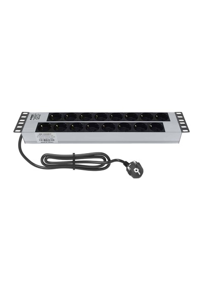Amp Connect 19"2u 16'lı Schuko Direkt Bağlantılı Kabinet Grup Prizi Pdu -16a