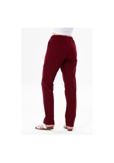 Eliş Şile Bezi Şile Bezi Çift Cepli Unisex Yazlık Pantolon Bordo Brd-bordo Bordo