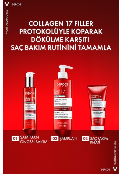 Vichy Dercos Collagen 17 Filler Tüm Saç Tipleri İçin Şampuan 200 Ml