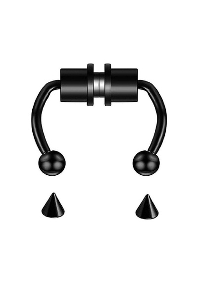 Mıknatıslı Piercing Siyah Renk Siyah - 253027308 Siyah
