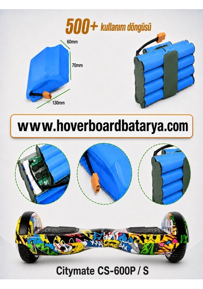 Citymate Cs-600p / S 6 Ay Garantili Hoverboard Bataryası