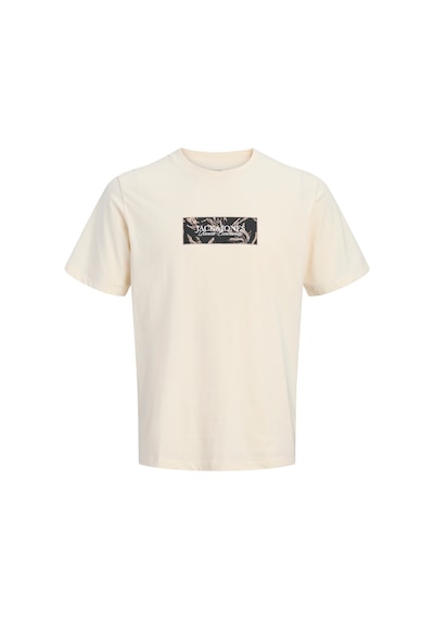 Jack & Jones Jack Jones Baskılı Erkek Tişört 12297890 Beyaz