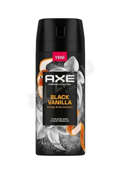 4 Adet Axe Deo Premium Black Vanilla 150 Ml