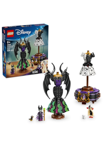 LEGO® ǀ Disney Kötüleri Malefiz'in ve Cruella De Vil'in Elbiseleri 43262 - 9 Yaş ve Üzeri Çocuklar için Yaratıcı Oyuncak Yapım Seti (524 Parça)
