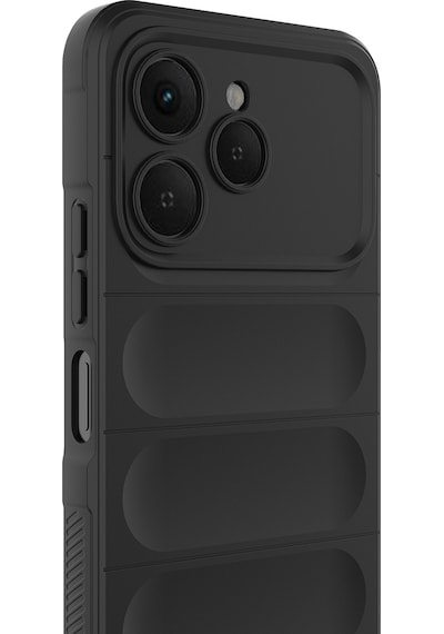 Tecno Spark 40 Kılıf Esnek Tpu Oyuklu Arka Yüzey Tasarımlı Zore Etnik Silikon Kapak Koyu Yeşil