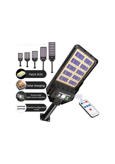 300w Çift Yüzey Şarjlı Güneş Enerjili Ultra İnce Led Sokak Lambası/ Su Geçirmez, Sensörlü, Kumandalı