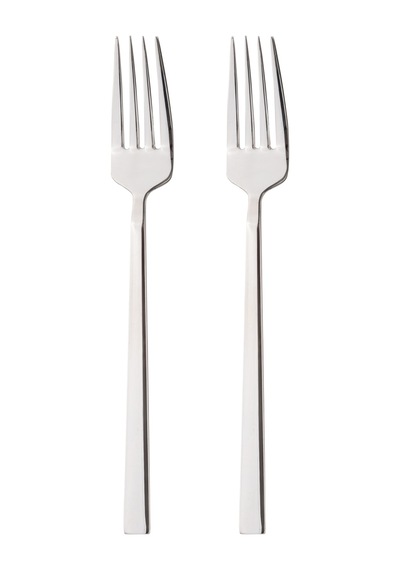 Mudo Home New Premıum Steel 2'li Yemek Çatalı Gümüş