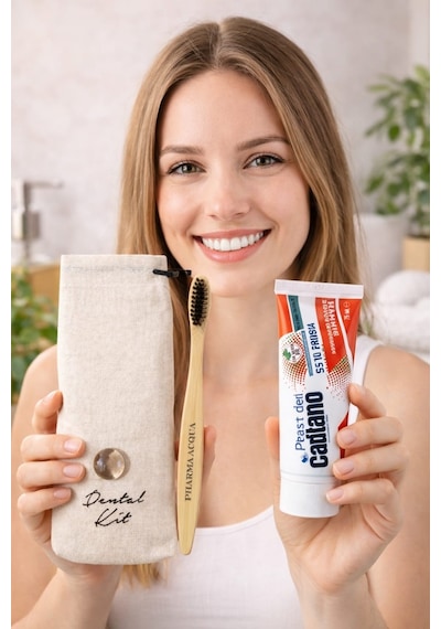 Dental Kit -pharma Acqua Bambu Diş Fırçası + Pasta Del Capitano Fresh Breath Diş Macunu 75 Ml