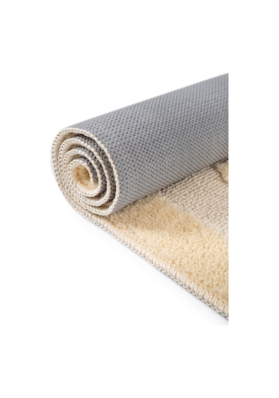 Doğal Kaymaz Taban Banyo Paspas Uzun Ömürlü Yumuşak Dokulu Su Emici Yıkanabilir Shine 60x100 Krem