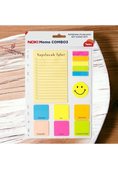Combo 3 Yapışkanlı Not Kağıdı Seti