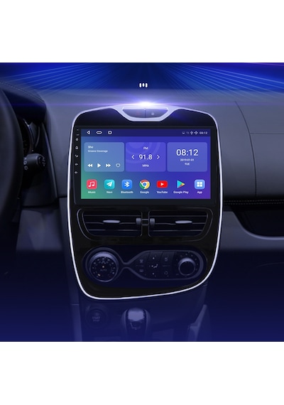 RENAULT CLİO 4 MULTİMEDYA 10 İNC IPS EKRAN 4GB-64GB ANDROİD 12 SÜRÜM PARK KAMERASI HEDİYELİ
