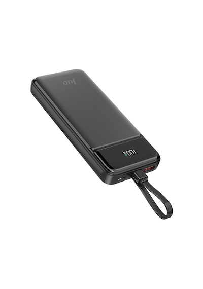 Juo MT03276 10000 Mah 22.5w Led Ekranlı Lightning Ve Type-c Kablolu Powerbank Siyah