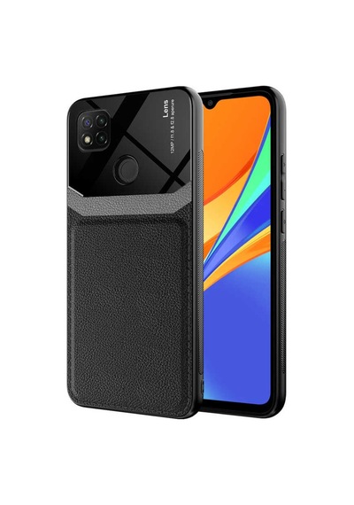 Xiaomi Redmi 9C Kilif Lens Deri Görünümlü Tpu Kapak 499746322