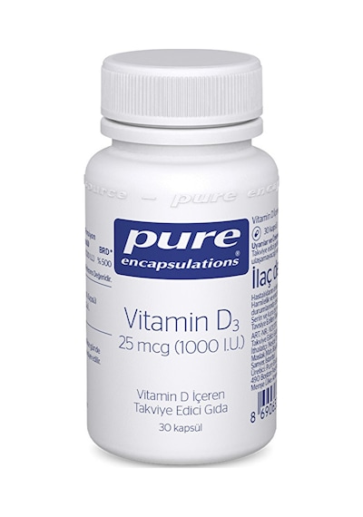 Pure Vitamin D3 25 Mcg (1000 I.U.)