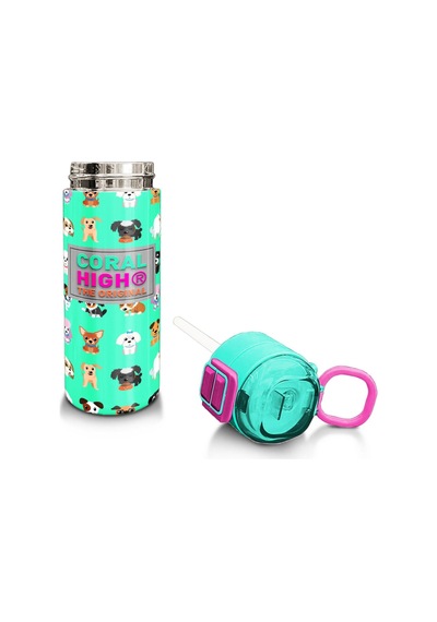 Coral High Kids Su Yeşili Neon Pembe Köpek Desenli Pipetli Ve Direkt İçim Çelik Termos 500 Ml 31913 Yeşil - Beyaz Coral High Kids Su Yeşili Neon Pembe Köpek Desenli Pipetli Ve Direkt İçim Çelik Termos 500 Ml 31913 Yeşil - Beyaz