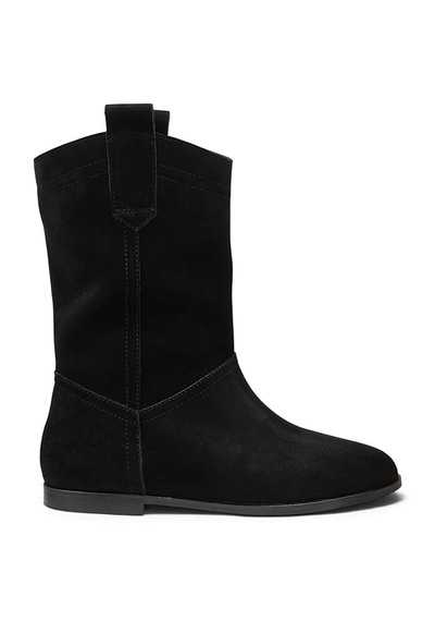 Desen Shoes Desen Ayakkabı Bayan Bot Siyah Süet Deri