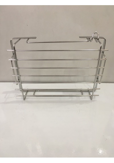 Mabello Banyo Duş Rafı 225x15 Tekli Kare Süngerlik Krom Çok Renkli