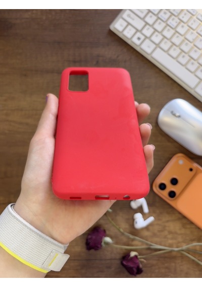 Samsung Galaxy A31 Uyumlu Kamera Korumalı Darbeye Dayanıklı Renk Atmayan Fab Silikon Kılıf Kırmızı