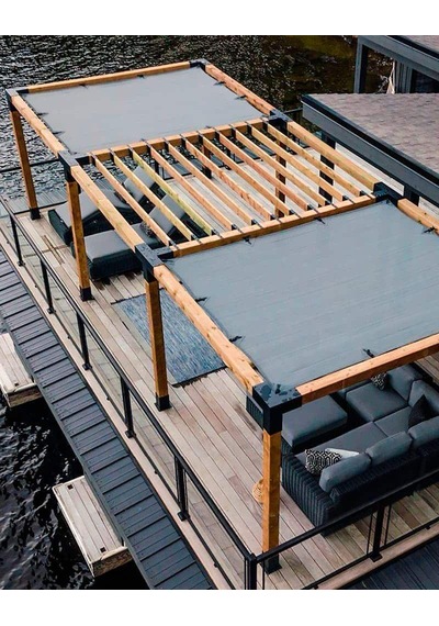 Denizwelding Pergola Seti Kamelya,teras,kış Bahcesi,garaj ,sundurma Weranda İcn90x90x2.5 12 Parca Siyah