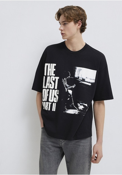 Mavi - The Last Of Us Baskılı Siyah Tişört 0613195-900
