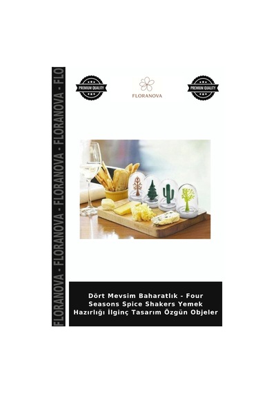 Dört Mevsim Baharatlık - Four Seasons Spice Shakers Yemek Hazırlığı İlginç Tasarım Özgün Objeler Çok Renkli
