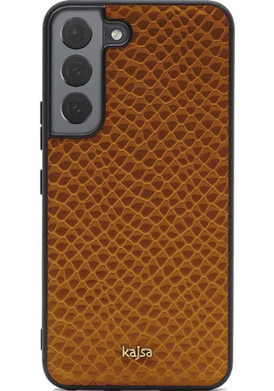 Kajsa Galaxy S22 Plus Kılıf Kajsa Pearl Pattern Hakiki Deri Kapak ZORE-220062