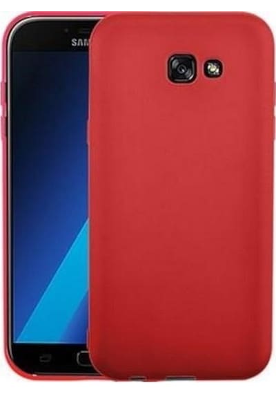 Galaxy A5 2017 İle Uyumlu Silikon Kılıf Kırmızı