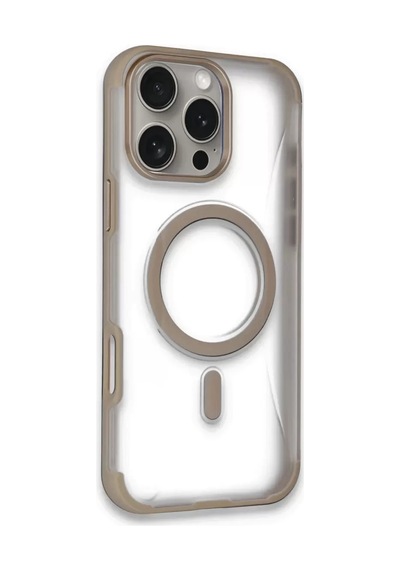 Joko Apple iPhone Uyumlu  16 Pro Uyumlu Hilton Magsafe Kapak - Gold