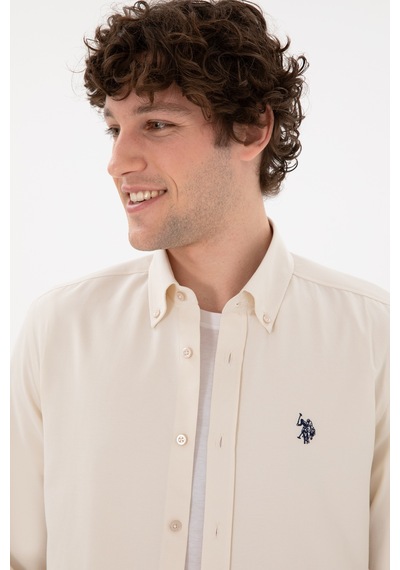 U.s. Polo Assn. Erkek Taş Gömlek Basic 50306338-vr049 Tas Taş U.s. Polo Assn. Erkek Taş Gömlek Basic 50306338-vr049 Tas Taş