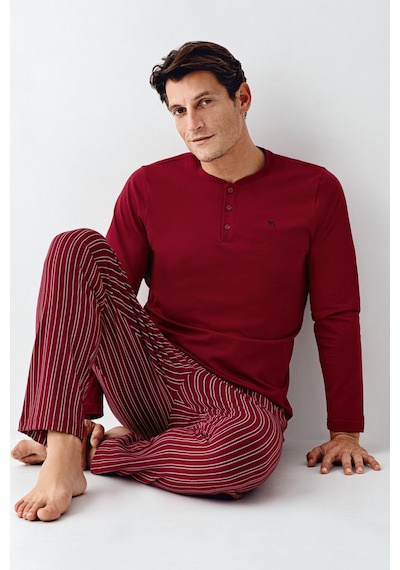Arnetta Erkek Bordo Pijama Takım Ar3013-s-v3